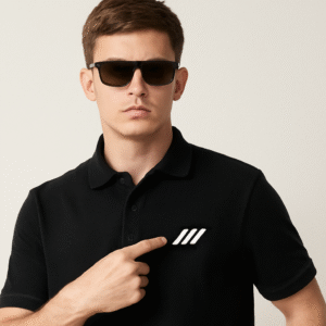 Premium Honeycomb Polo T-shirt | Customizable LOGO EMBROIDERY | Professional & Stylish